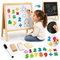 لوح كتابة ورسم وتعليم للاطفال 1*2 2-in-1 Writing, Drawing, and Educational Board for Kids