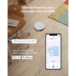 روبوت مكنسة وممسحة إيزفيز آر إس 2 مع تنظيف وتفريغ ذاتي (EZVIZ RS2 Robot Vacuum & Mop) EZVIZ RS2 Robot Vacuum & Mop Combo, Self-Cleaning & Self-Emptying