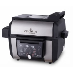 قلاية وشوايه  متعدد الوظائف 4 في 1 امبليوم Emblème موديل EM NKG2 Emblème 4-in-1 Multi-Function Air Fryer and Grill, Model EM NKG2