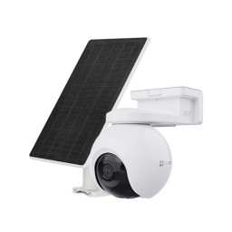 مجموعة كاميرا EZVIZ EB8 Pro 4K القابلة للدوران والإمالة، المزودة بتقنية 4G وواي فاي، والتي تعمل بالبطارية، مع لوحة شمسية EZVIZ EB8 Pro 4K Pan & Tilt 4G & Wi-Fi Battery Camera Kit with Solar Panel