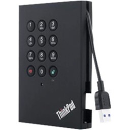 محرك اقراص ثابتة ثينك باد USb 3.0 محمول امن سعة 2 تيرابايت من لينوفو Lenovo Thinkpad USb 3.0 Portable Secure 2 Tb Hard Drive