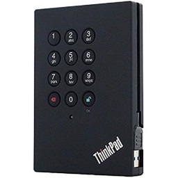 محرك اقراص ثابتة ثينك باد USb 3.0 محمول امن سعة 1 تيرابايت من لينوفو Lenovo Thinkpad USb 3.0 Portable Secure 1 Tb Hard Drive