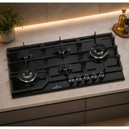 طباخ زجاج من ليبرونك ٥ مشاعل Gas Cooker