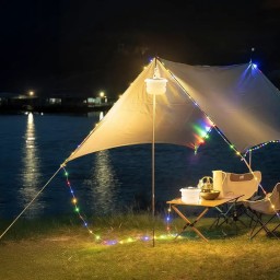 لايت كامبينك جرين لاين لوميكس بالطاقة الشمسية مع حبل إضاءة مدمج Green Lion Solar LED Lumex Camping Light & Built-In 10M String Light