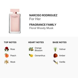 عطر نارسيسو رودريغيز فور هير أو دو بارفان 100مل Narciso Rodriguez for Her Eau de Parfum 100ml