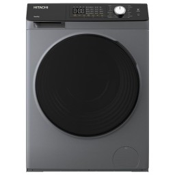 غسالة هيتاشي فتحة امامية - 8 كجم - 1400 دورة بالدقيقة - BD-802HVOS - رمادي داكن Washing machine Hitachi 8 KG Full Option