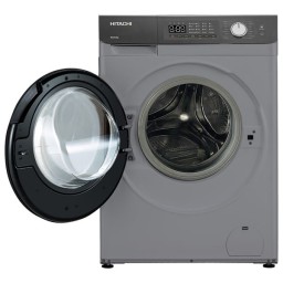غسالة هيتاشي فتحة امامية - 8 كجم - 1400 دورة بالدقيقة - BD-802HVOS - رمادي داكن Washing machine Hitachi 8 KG Full Option