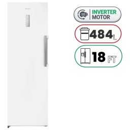 هايسنس ثلاجة ذات الباب الواحد - 18 قدم - RL484N4AWU - أبيض Vertical Freezer Hisense 18