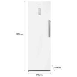 هايسنس ثلاجة ذات الباب الواحد - 18 قدم - RL484N4AWU - أبيض Vertical Freezer Hisense 18