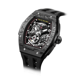 تسار بومبا Elemental TB8228CF – ساعة أوتوماتيك هيكلية بإطار ألياف الكربون TSAR BOMBA Elemental TB8228CF – Skeleton Automatic Watch with Carbon Fiber Bezel