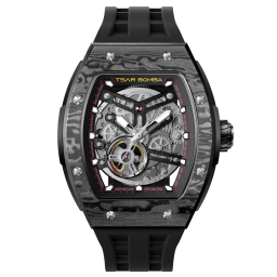 تسار بومبا Elemental TB8228CF – ساعة أوتوماتيك هيكلية بإطار ألياف الكربون TSAR BOMBA Elemental TB8228CF – Skeleton Automatic Watch with Carbon Fiber Bezel