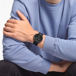 ساعة سواتش Checkpoint Black كرونوغراف Swatch Checkpoint Black Big Bold Chrono