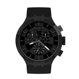 ساعة سواتش Checkpoint Black كرونوغراف Swatch Checkpoint Black Big Bold Chrono