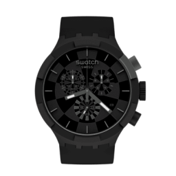 ساعة سواتش Checkpoint Black كرونوغراف Swatch Checkpoint Black Big Bold Chrono