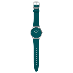 ساعة سواتش Pondering Patterns خضراء داكنة – 42 مم Swatch Pondering Patterns