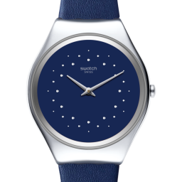 ساعة سواتش Skin Sideral – أزرق وفضي – 38 مم Swatch Skin Sideral
