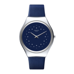 ساعة سواتش Skin Sideral – أزرق وفضي – 38 مم Swatch Skin Sideral