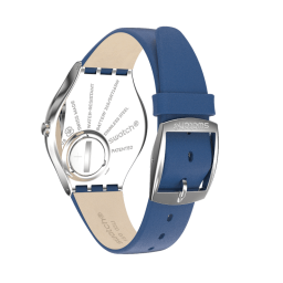 ساعة سواتش Skin Sideral – أزرق وفضي – 38 مم Swatch Skin Sideral