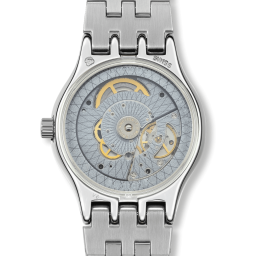 ساعة سواتش SISTEM BOREAL أوتوماتيكية – أزرق وفضي – 42 مم Swatch SISTEM BOREAL Automatic Watch – Blue & Stainless Steel