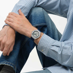 ساعة سواتش كرونوغراف للرجال BLUE REFLECTIVE Swatch BLUE REFLECTIVE Men’s Chronograph Watch