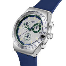 ساعة سواتش كرونوغراف للرجال BLUE REFLECTIVE Swatch BLUE REFLECTIVE Men’s Chronograph Watch