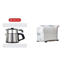مدفأة زيتية + غلاية كهربائية لتحضير الشاي (هدية) Oil Heater + Electric Kettle for Tea Preparation (Gift)