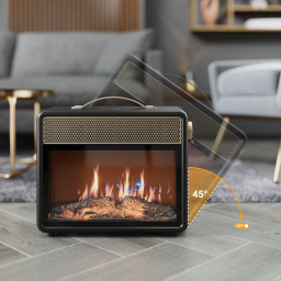 مودكس FHR5000 سخان لهب كهربائي - تصميم ريترو LED بقوة 1800 واط Modex FHR5000 Flame Heater - Retro-Style LED Flame 1800W