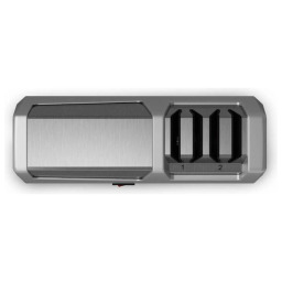 شاحذ سكاكين - مرحلتان 18 واط، حبيبات ماسية 100%، سلفر Modex KSH100 Knife Sharpener - 2-Stage 18W, 100% Diamond Abrasives, Silver