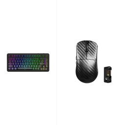 اتاك شارك R11 كاربون فايبر + ATTACK SHARK X82PRO HE Wireless Rapid Trigger Black Gaming Keyboard Magnetic Switch ATTACKSHARK R11 Carbon Fiber + ATTACK SHARK X82PRO HE Wireless Rapid Trigger Black Gaming Keyboard Magnetic Switch
