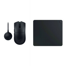 RAZER ATLAS Tempered Glass Mouse Mat - Black + Razer Viper V4 Pro Ultra-lightweight Wireless Symmetrical Gaming Mouse - Black RAZER ATLAS Tempered Glass Mouse Mat - Black + Razer Viper V4 Pro Ultra-lightweight Wireless Symmetrical Gaming Mouse - Black