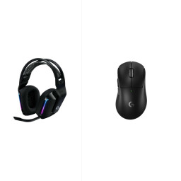 Logitech G PRO X Superlight 2 DEX Lightspeed Wireless Gaming Mouse - Black + Logitech G733 Lightspeed Wireless Gaming Headset Logitech G PRO X Superlight 2 DEX Lightspeed Wireless Gaming Mouse - Black + Logitech G733 Lightspeed Wireless Gaming Headset