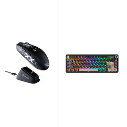 ATTACK SHARK X66 Wireless Mechanical Keyboard  - Starry Black + ATTACK SHARK G3 Tri-mode Wireless Black Gaming Mouse ATTACK SHARK X66 Wireless Mechanical Keyboard - Starry Black + ATTACK SHARK G3 Tri-mode Wireless Black Gaming Mouse