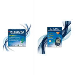 اون كول بلاس الاصلي + شرائط اون كول بلس On Call Plus + On Call Plus Blood Glucose Test Strips (50 Test Strips)