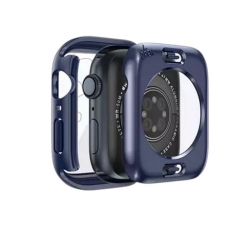 كفر ولصقة حماية لساعة ابل واتش Apple Watch 38mm/40mm/41mm Case with Transparent Screen Protector 