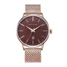 Mf0115 Mesh Steel Band Men's Watch ساعة رجالية