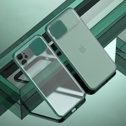 Luxury Slide Camera Lens Protection Shockproof Silicone Mobile iPhone كفر لأجهزة الآيفون