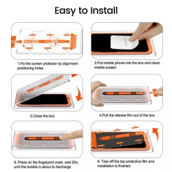 Transparent Screen Protector for iPhone 14 Plus with Installation Kit لصقة حماية شاشة لايفون 14 بلس