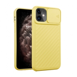 Shockproof Soft Silicone Case With Slide Camera Lens Protection For iPhone كفر سيليكون لأجهزة الآيفون