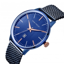 Mf0115 Mesh Steel Band Men's Watch ساعة رجالية