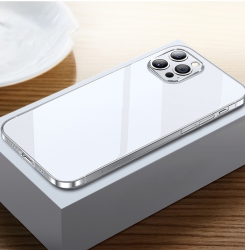 Ultra Thin Full Camera Protection Soft Silicone Transparent TPU Clear Mobile Phone Case For iPhone كفر سيليكون لأجهزة الآيفون