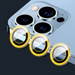 Yellow Luminous Camera Ring Lens لصقة حماية عدسة الكاميرا الخلفية