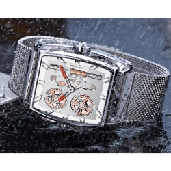 ساعة رجالية Mf0322 Mesh Steel Band Mens Watch