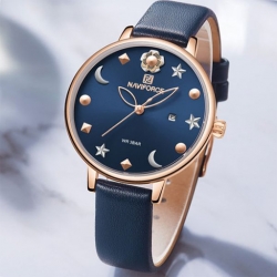 NF5009 Date Function Analog Stylish Elegant Quartz Casual Quartz Women's Watch ساعة نسائية