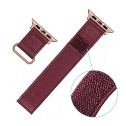 سوار جلد لساعة ابل واتش Apple Watch Band Soft Leather Suitable for Sport 44/45/46/49mm