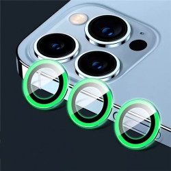 Green Luminous Camera Ring Lens لصقة حماية عدسة الكاميرا الخلفية