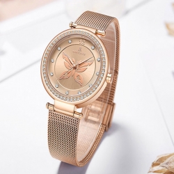 Nf 5018 Luxury Women's Watch With Mesh Band ساعة نسائية