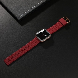 سوار سيليكون رياضي بتصميم جديد لساعة آبل Apple Watch New Design Silicone Band – 38/40/41/42mm