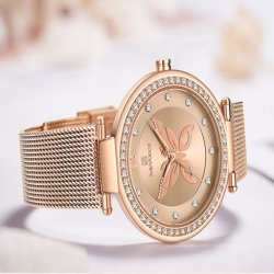 Nf 5018 Luxury Women's Watch With Mesh Band ساعة نسائية