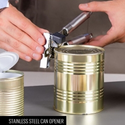 فتاحة علب Stainless Steel Can Opener With Tube Handle 