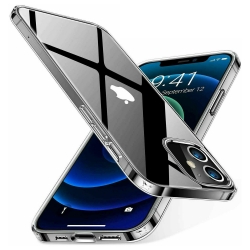 Ultra Thin Shockproof TPU Silicone Clear Case For iPhone كفر سيليكون شفاف لأجهزة الآيفون